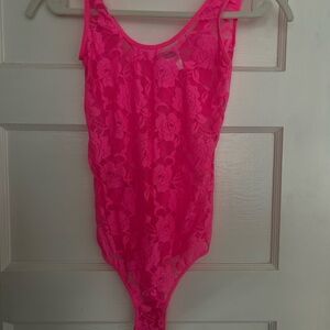 Pink Lace One Piece